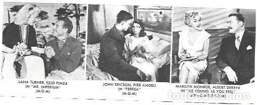 Cartes Postales: VARIOS 7236: Escenas de Mr. Imperium, Teresa y As young as you feel - NULL