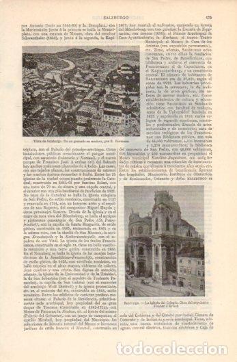 Postkarten: LAMINA V39339: Iglesia del Colegio y vista de Salzburgo - Varios