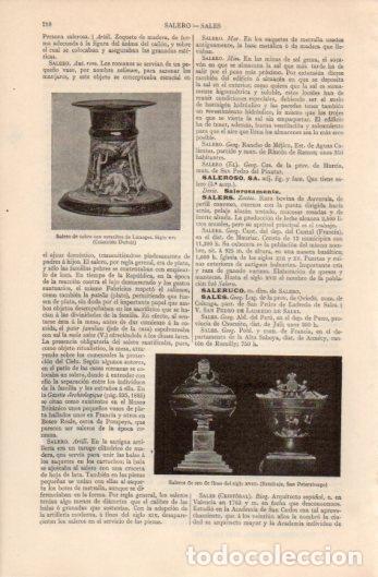 Postais: LAMINA V39296: Salero con esmaltes de Limoges - Varios