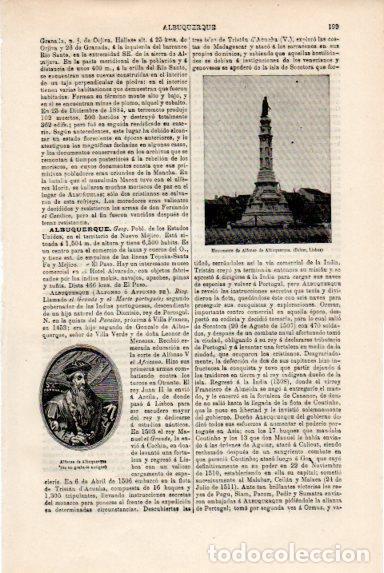 Postkarten: LAMINA V50615: Monumento a Alfonso de Albuquerque en Lisboa - Varios