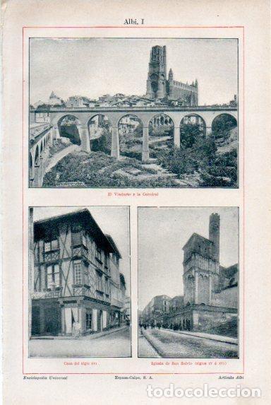 Postais: LAMINA V50606: Vistas de Albi, Francia - Varios