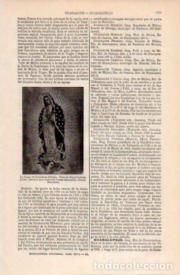 Postales: LAMINA V40111: Virgen de Guadalupe Hidalgo - Varios