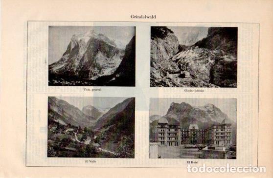 Postais: LAMINA V40086: Vistas de Grindelwald - Varios