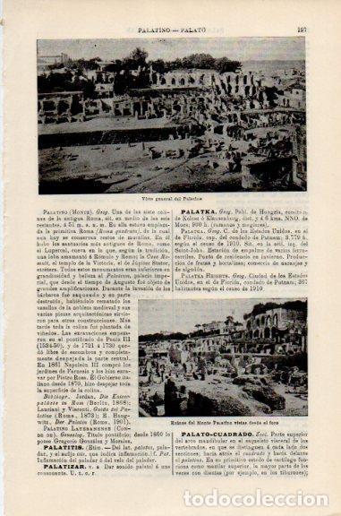 Postcards: LAMINA V51151: Vista general del Palatino, Roma - Varios.