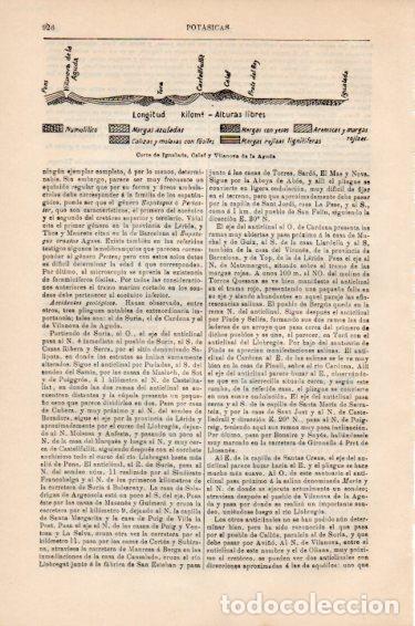 Cartoline: LAMINA V50994: Corte de las minas de Igualada Calaf y Vilanova - Varios.