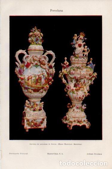 Postales: LAMINA V50924: Jarrones de Sevres, Museo Municipal de Barcelona - Varios.