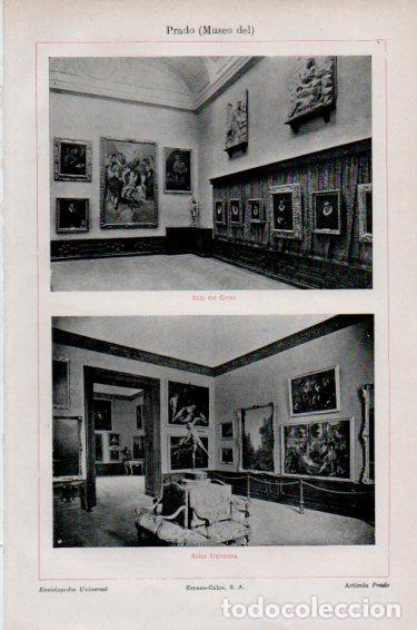 Postales: LAMINA V51019: Sala del Greco y Salas francesas, Museo del Prado - Varios.