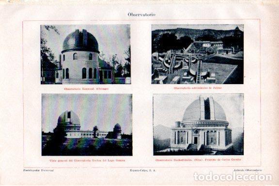 Postais: LAMINA V51740: Observatorio de Chicago, Jaipur, Genova y Niza - Varios.