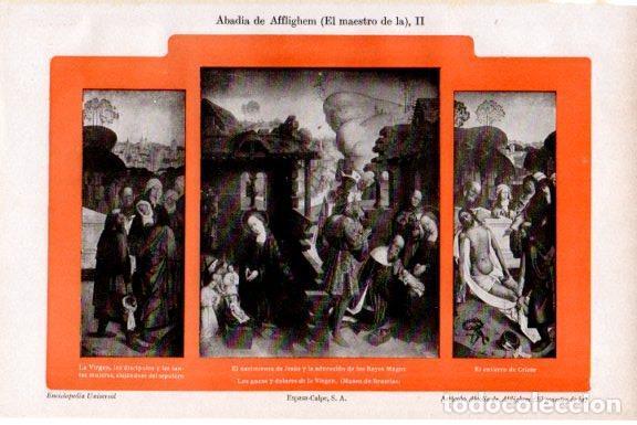 Postales: LAMINA V51443: Los gozos y dolores de la Virgen, Museo de Bruselas - Varios.