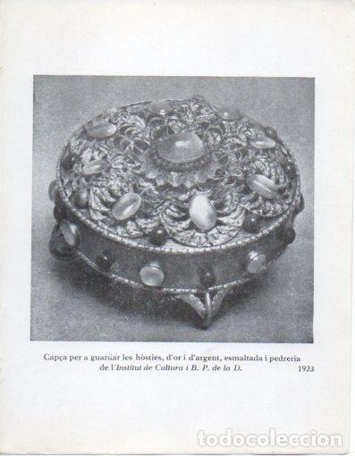 Cartoline: LAMINA V40298: Jaume Mercade, Cap&ccedil;a per a guardar les hosties 1923 - Joan Sacs