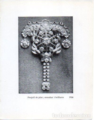 Cartoline: LAMINA V40304: Jaume Mercade, Penjoll de plati esmaltat i brillants 1926 - Joan Sacs