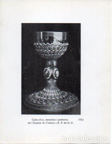 Postkarten: LAMINA V40296: Jaume Mercade, Calze d'or esmaltat i pedreria 1923 - Joan Sacs