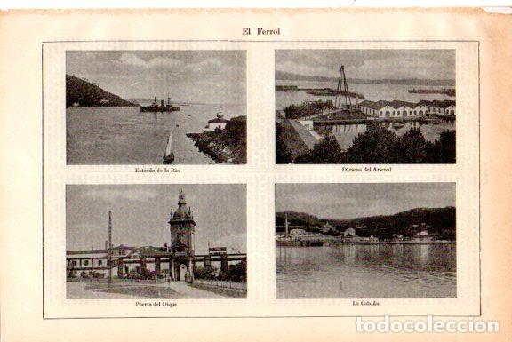 Postcards: LAMINA V51612: Vistas de El Ferrol - Varios.