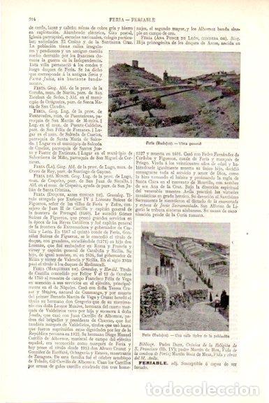 Cartoline: LAMINA V51602: Vista y calle de Feria, Badajoz - Varios.