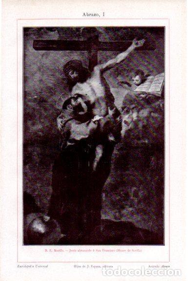 Postkarten: LAMINA V51509: Jesus abrazando a San Francisco por Murillo - Varios.