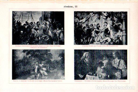 Postkarten: LAMINA V51506: Obras sobre Abraham por Rubens y Rembrandt - Varios.
