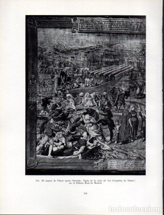Postales: LAMINA V41118: El saqueo de Tunez tapiz, Palacio Real de Madrid - Antonio Igual Ubeda