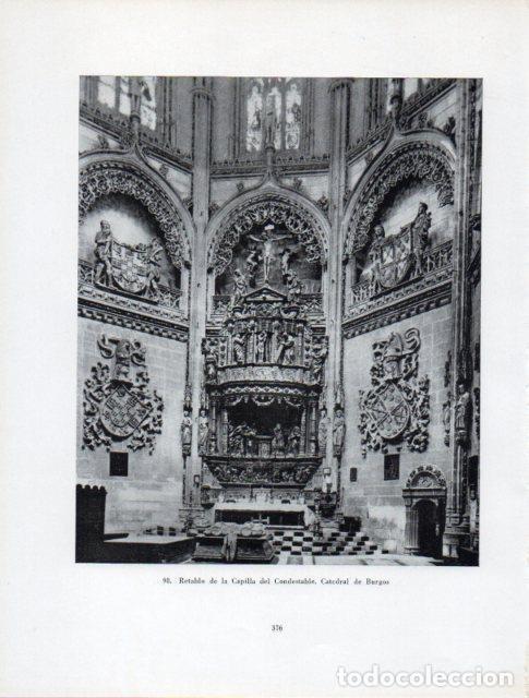 Cartoline: LAMINA V41015: Retablo Capilla del Condestable Catedral de Burgos - Antonio Igual Ubeda