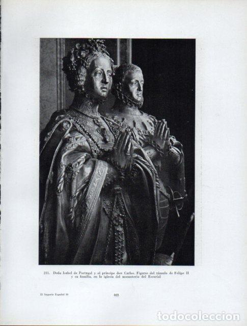 Postkarten: LAMINA V41065: Isabel de Portugal y el principe don Carlos, iglesia del monasterio del Escorial - An