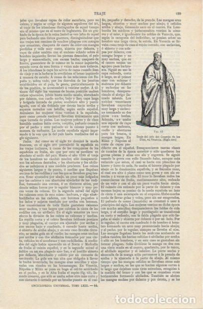 Postales: LAMINA ESPASA PV50719: Traje del jefe del Consejo de los Diez en Venecia siglo XVI - Varios
