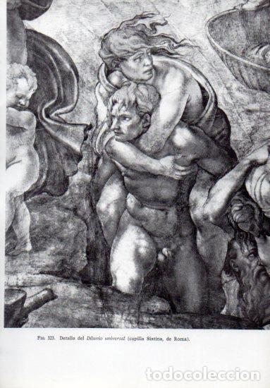Postcards: LAMINA V41304: Detalle del Diluvio universal, capilla Sixtina - Leonardo Benevolo
