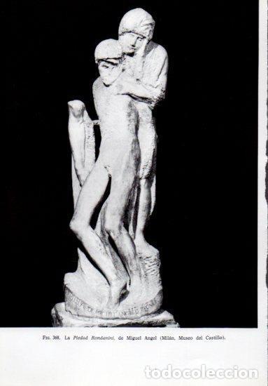 Postales: LAMINA V41324: La Piedad Rondanini por Miguel Angel - Leonardo Benevolo