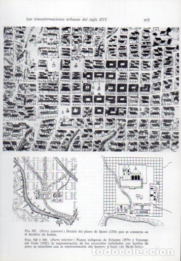 Cartoline: LAMINA V41385: Planos de Quito de 1734 Tejupan 1579 y Tenango del Valle 1582 - Leonardo Benevolo
