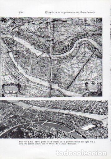 Cartoline: LAMINA V41367: Lyon plano del siglo XVI y vista actual - Leonardo Benevolo