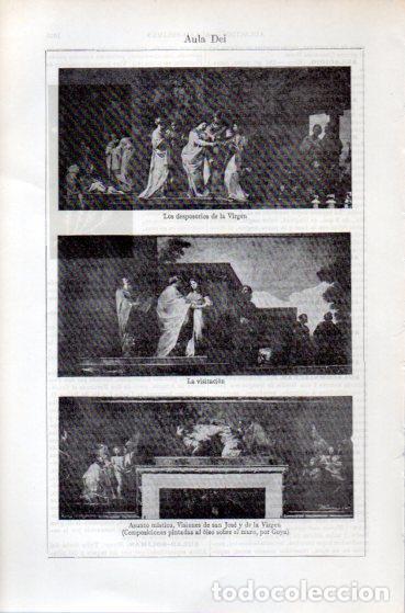 Postales: LAMINA ESPASA PV50522: Aula Dei pinturas por Goya - Varios