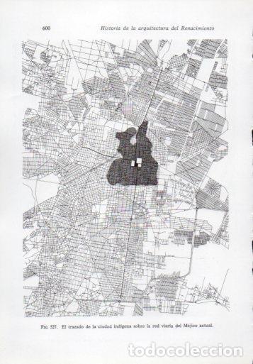 Postkarten: LAMINA V41377: Trazado de Tenochtitlan sobre la red viaria del Mejico actual - Leonardo Benevolo