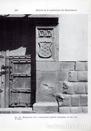 Postkarten: LAMINA V41382: Mamposteria inca y espa&ntilde;ola en Cuzco - Leonardo Benevolo