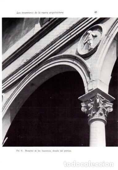 Postkarten: LAMINA V41181: Hospital de los Inocentes en Florencia detalle del portico - Leonardo Benevolo