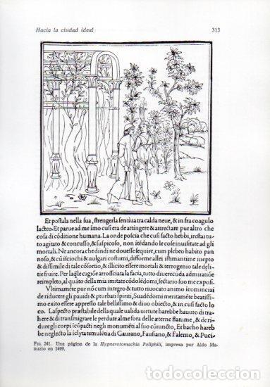 Cartes Postales: LAMINA V41266: Pagina de Hypnerotomachia Poliphili 1499 - Leonardo Benevolo