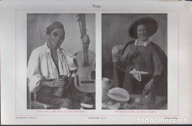 Postcards: LAMINA ESPASA PV50695: Entre copa y copla trago por Garate y Un trago de lo a&ntilde;ejo por Benedito - Var