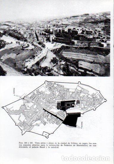 Cartoline: LAMINA V41234: Vista aerea y plano de Urbino - Leonardo Benevolo