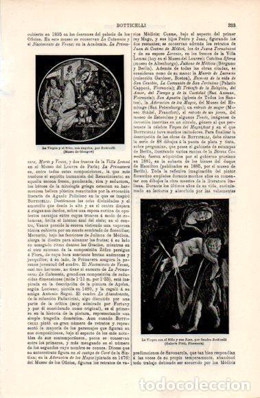 Postais: LAMINA V40681: La Virgen con el Ni&ntilde;o y san Juan por Sandro Botticelli - Varios
