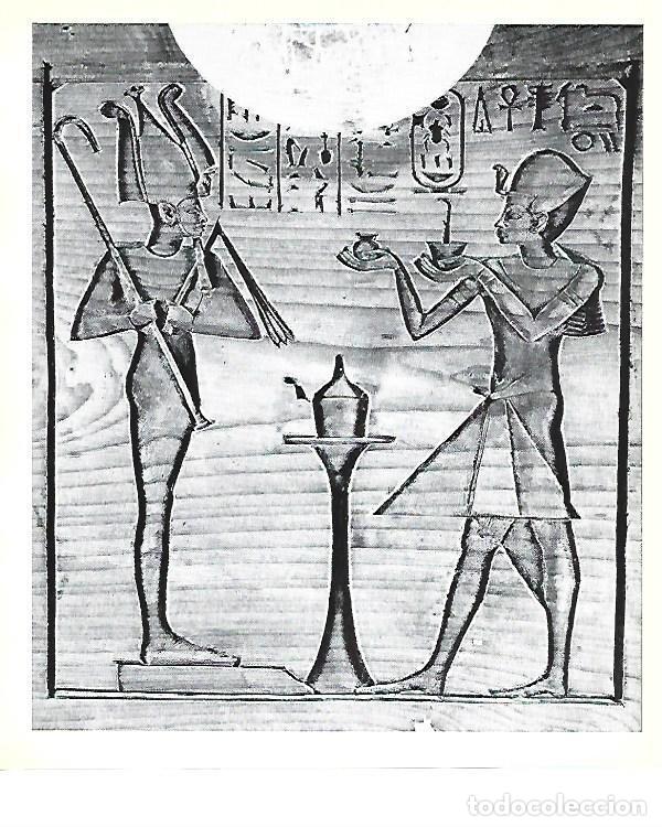 Postkarten: LAMINA 40795: Detalle de la decoracion del baul de Tutabkhamon - Christiane Desroches-Noblecourt