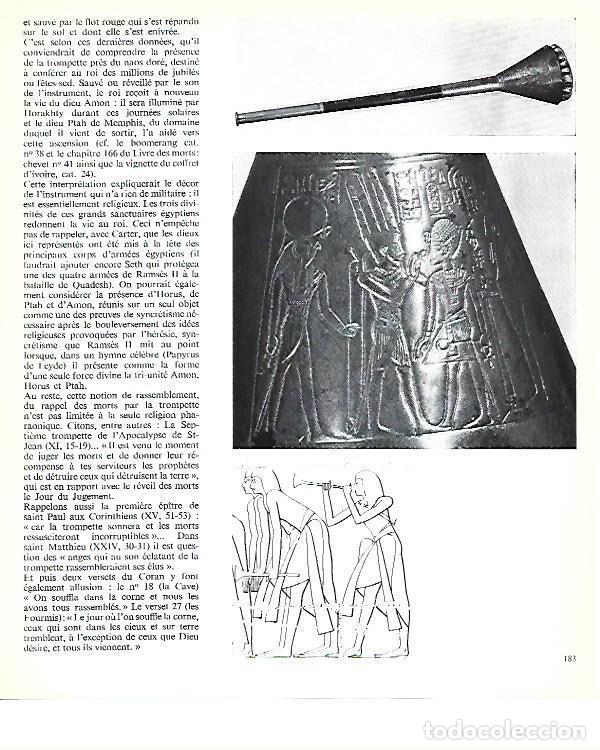 Postales: LAMINA 40819: Trompeta de Tutankhamon - Christiane Desroches-Noblecourt
