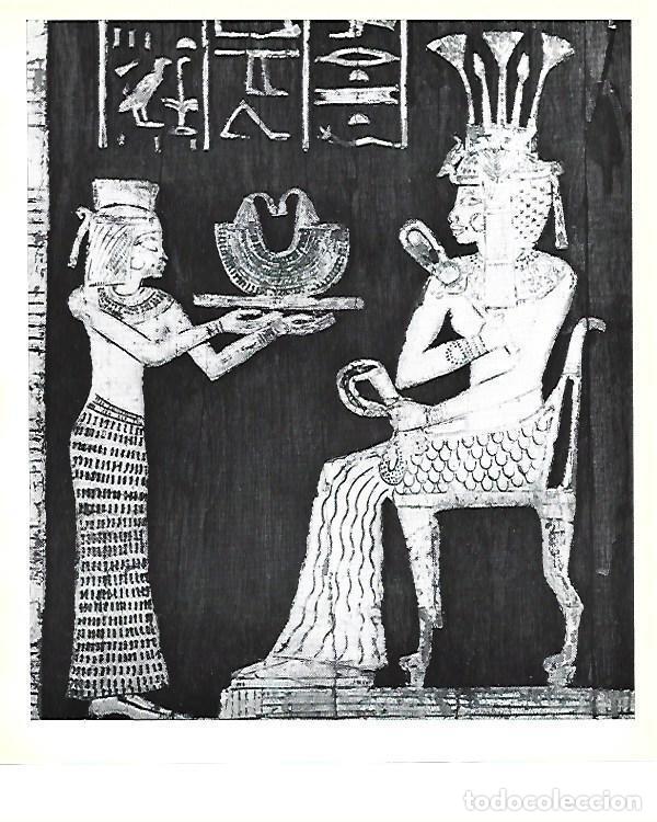 Cartoline: LAMINA 40769: Detalle de la decoracion de la butaca de Satamon - Christiane Desroches-Noblecourt