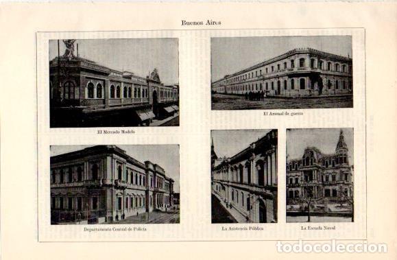 Postais: LAMINA V40860: Edificios en Buenos Aires - Varios