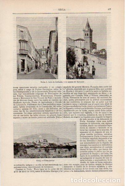 Postkarten: LAMINA ESPASA V51915: Vistas de Yecla, Murcia - Varios