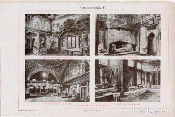 Postkarten: LAMINA ESPASA V52076: Interiores del Palacio Imperial de Constantinopla (actual Estambul) - Varios