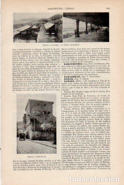 Postcards: LAMINA ESPASA V51996: Torre Lucca, playa y galeria en Zarauz - Varios