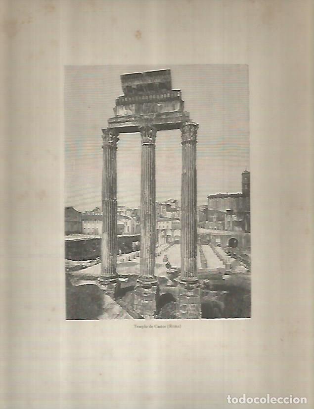 Postkarten: LAMINA 9593: Templo de Castor en Roma - Varios