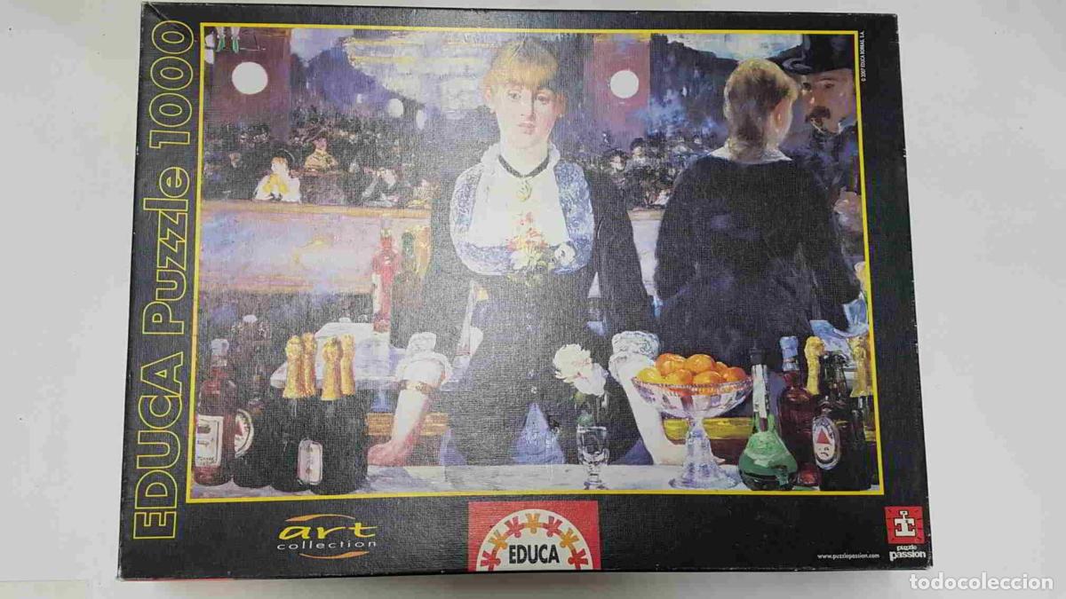Postales: Puzzle, Educa: 1000 piezas. El bar del Folies-Bergeres 68x48 cm - NULL