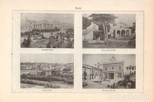 Postais: LAMINA V41814: Vistas de Rubi - Varios