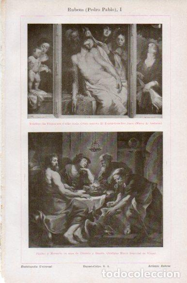 Postales: LAMINA V41809: Obras por Rubens - Varios