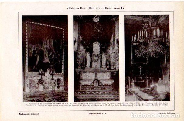 Postales: LAMINA V42264: Pormenor de salones del Palacio Real Madrid - Varios