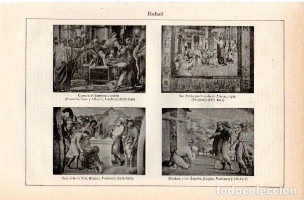 Postkarten: LAMINA V42199: Obras varias por Rafael entre 1516 y 1518 - Varios