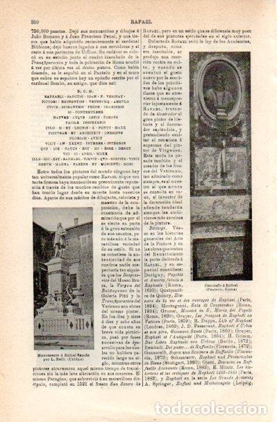 Postcards: LAMINA V42200: Cenotafio a Rafael, Panteon Roma - Varios